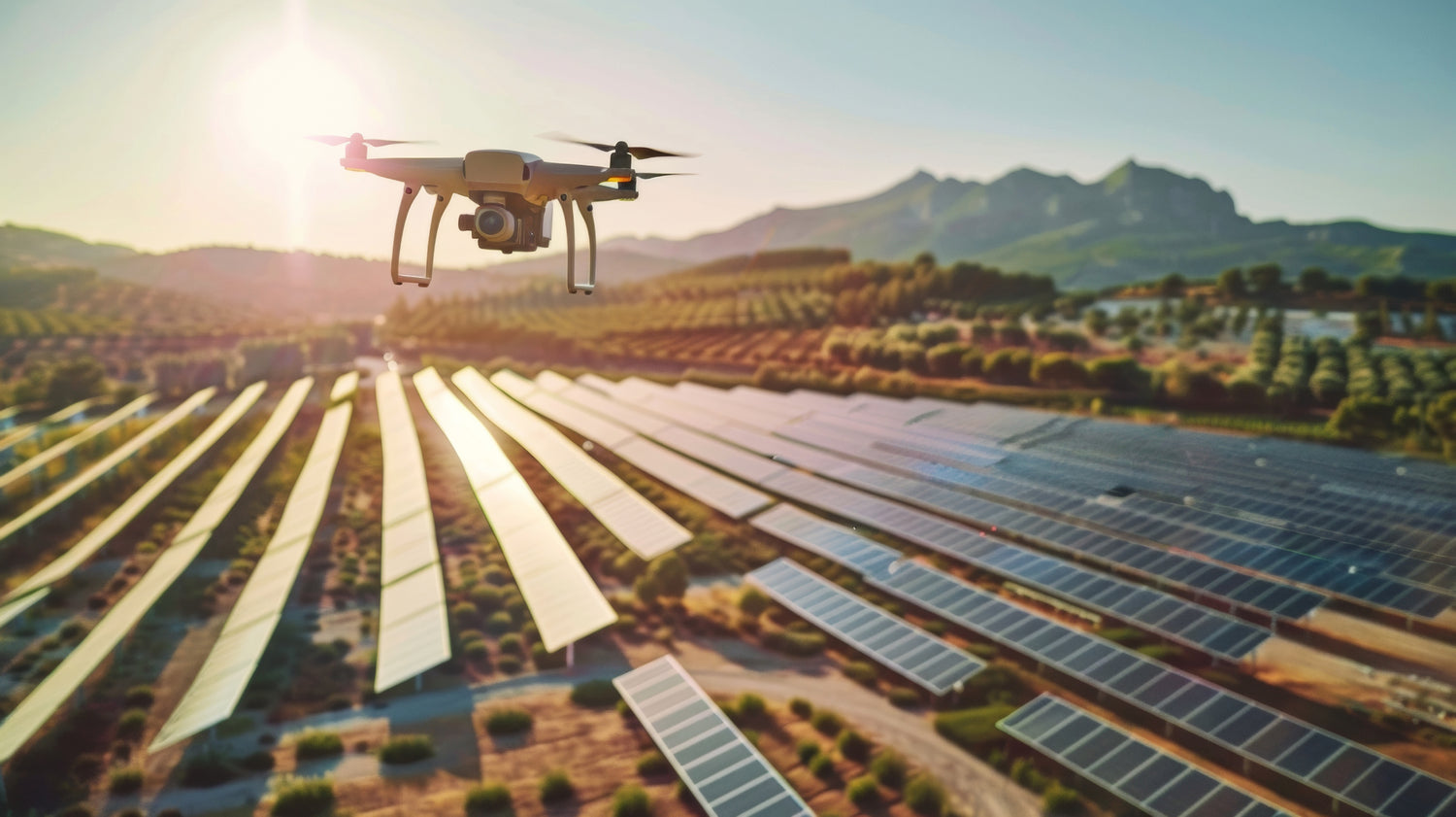 Flying Drone for Inspection Operation for Solar Panels
