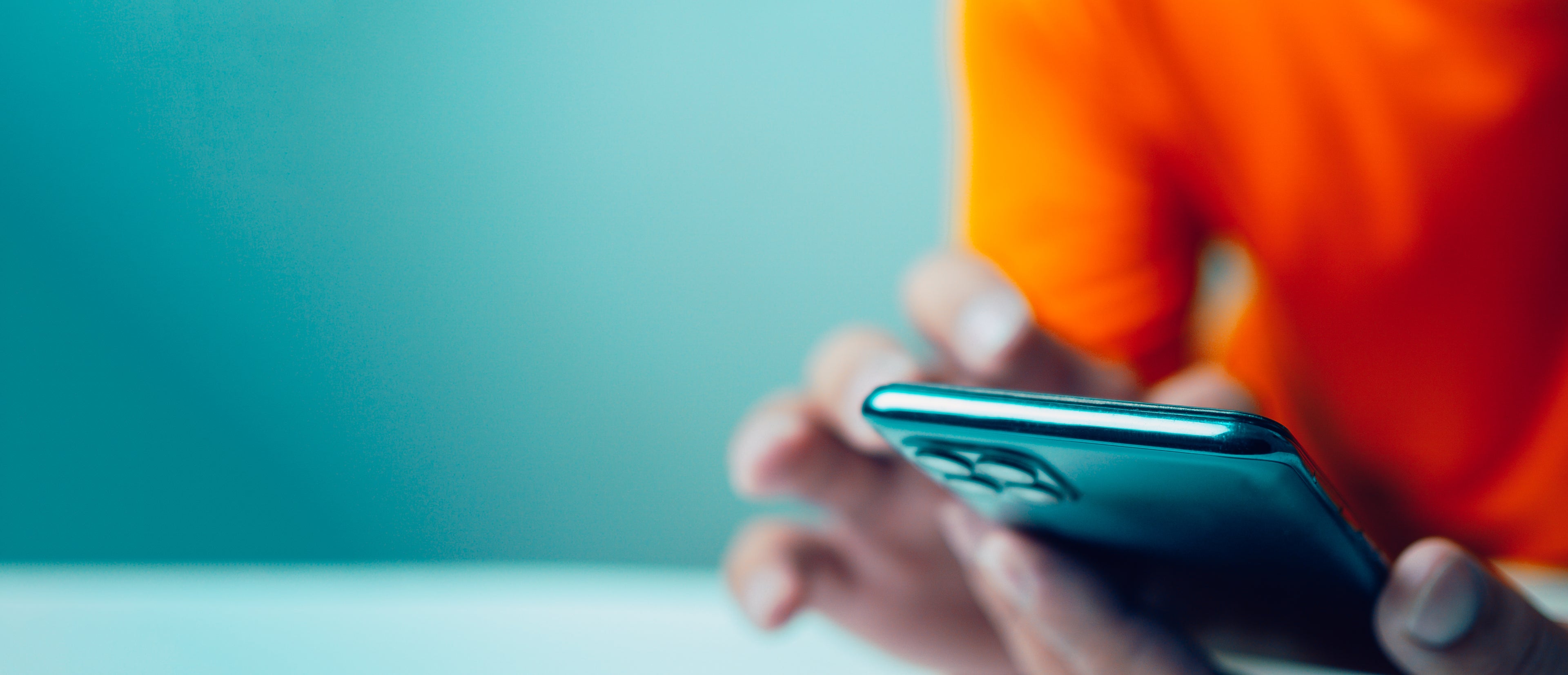 Mobile Phone with a man texting