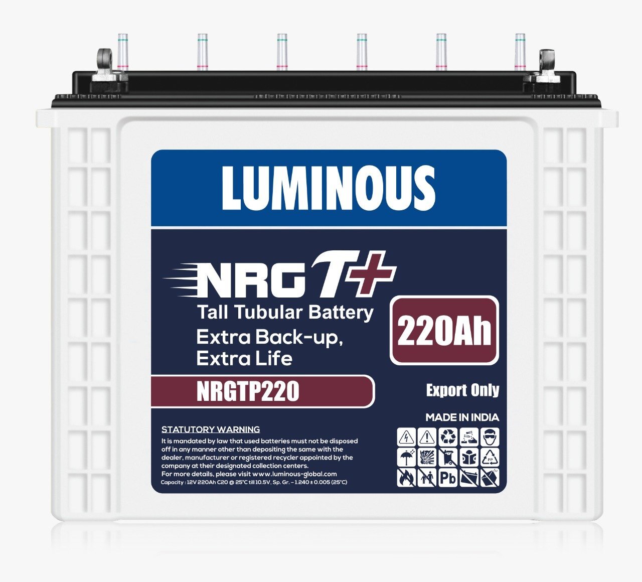 LUMINOUS 12V C20 220AH NGRT+ - Ai Control 2022