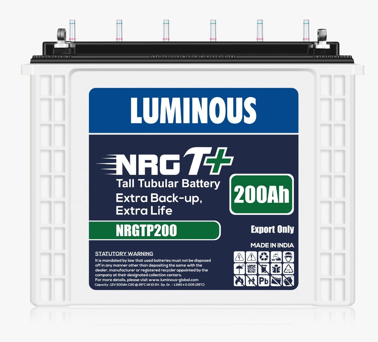 LUMINOUS 12V C20 200AH NGRT+ - Ai Control 2022