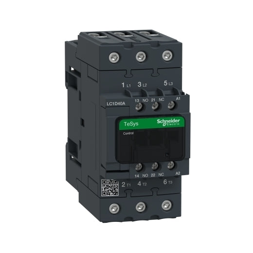 Shchnider TeSys Deca contactor,3P(3NO),AC-3/AC-3e,<=440V 40A,220V AC 50/60Hz coil - Ai Control 2022